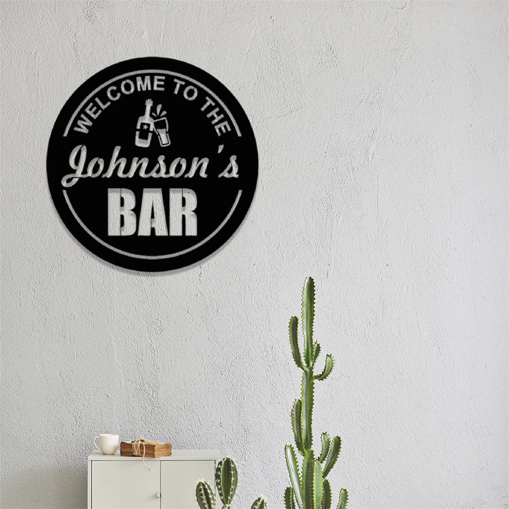 Personalized Welcome To The Bar Metal Sign, Custom Pub Sign, Bar Sign, Pub Bar Wall Art, Home Pub Shed Man Cave Wall Decor, Outdoor Patio Sign