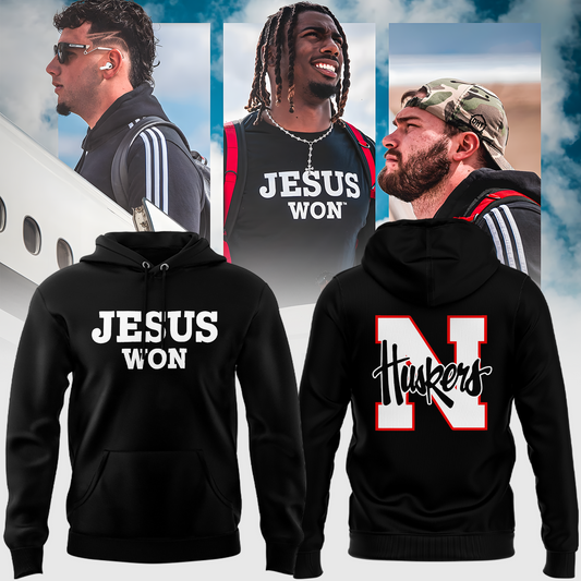 Exclusive Version Nebraska Football Jesus Won Hoodie 2025