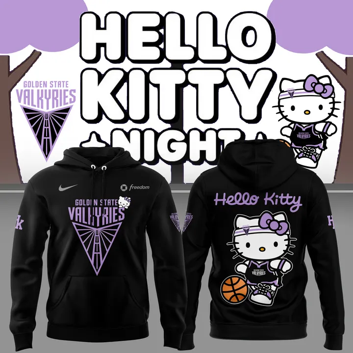 Golden State Valkyries x Hello Kitty Limited Edition 2025 Hoodie