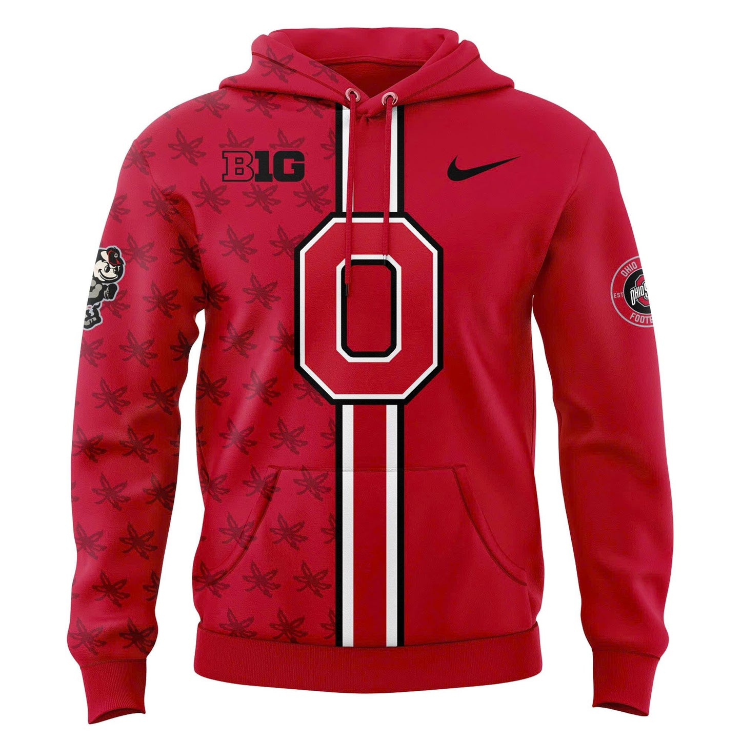 Premium Ohio State Buckeyes Red Hoodie 2025 Season