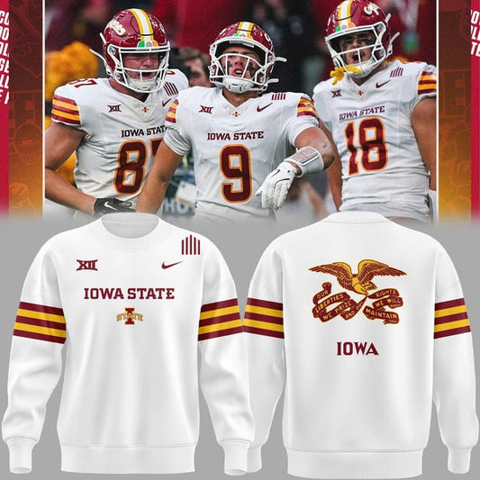 Special Edition Iowa State Flag Uniform Sweat - White