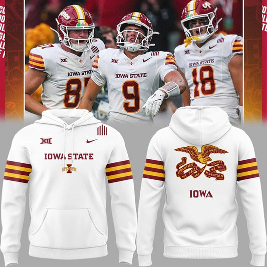 Special Edition Iowa State Flag Uniform Hoodie - White