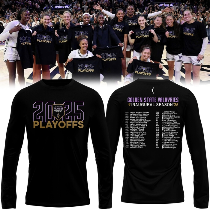 Golden State Valkyries Playoff Long Sleeve T-Shirt, limited edition for fans!