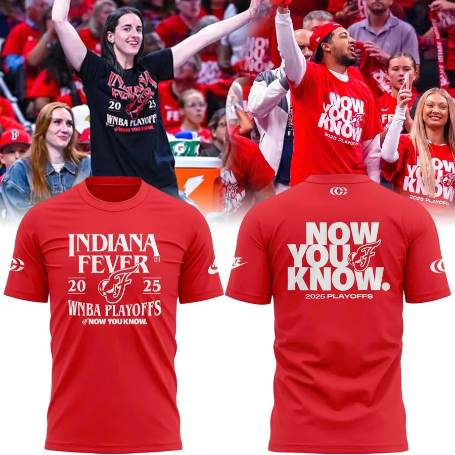 Special New Caitlin Clark 2025 WNBA Playoffs Red T-Shirt