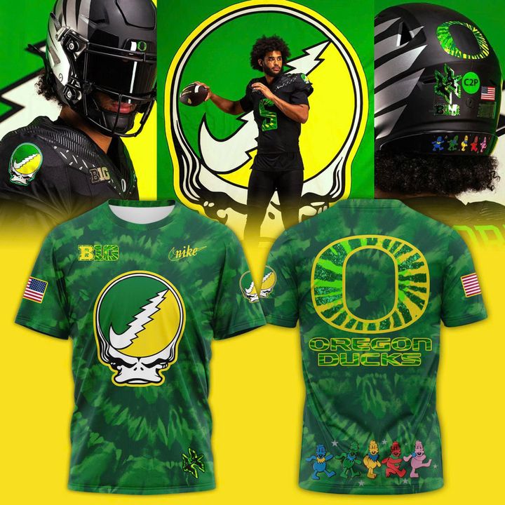 Oregon Ducks Football 2025 GDucks Tie-Dye T-Shirt