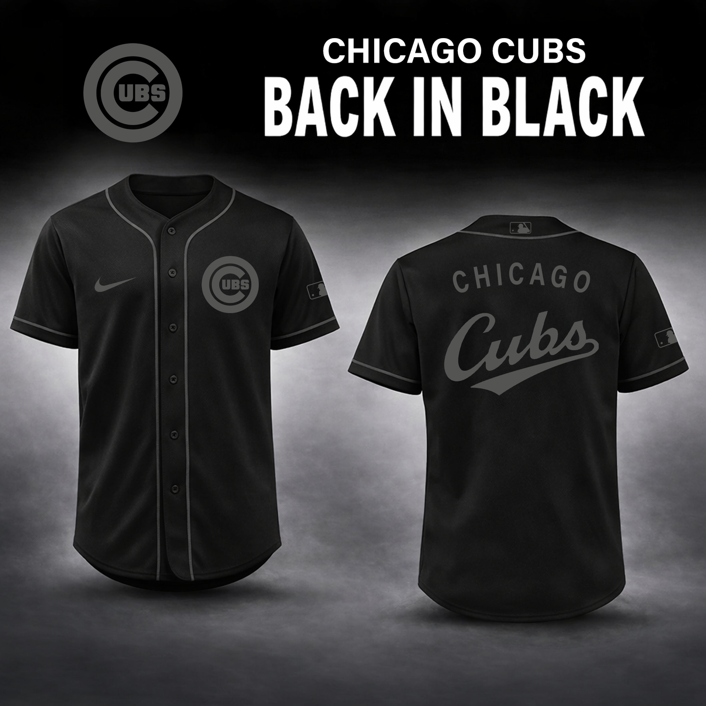 Chicago Cubs 2026 Back In Black Limited Edition Baseball Jersey