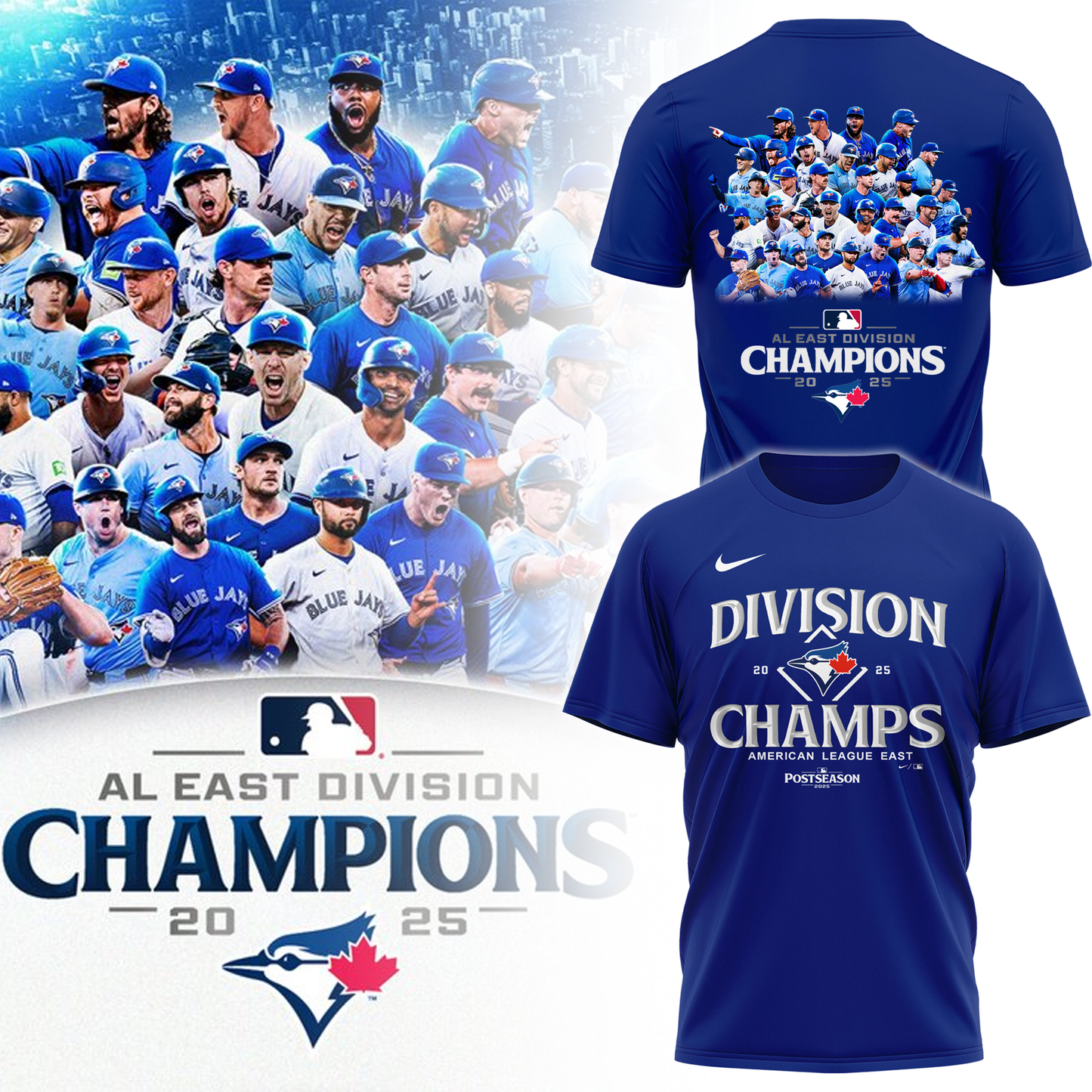 2025 American League East Champion – Toronto Blue Jays Merch