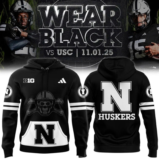 Men's Nebraska Football 2025 "Blackout" Hoodie