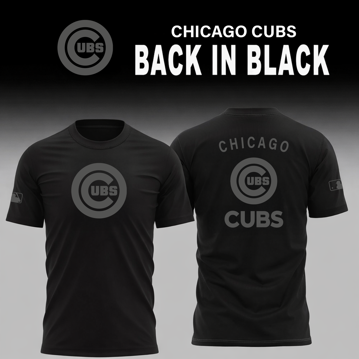 Chicago Cubs 2026 Back In Black Limited Edition T-Shirt