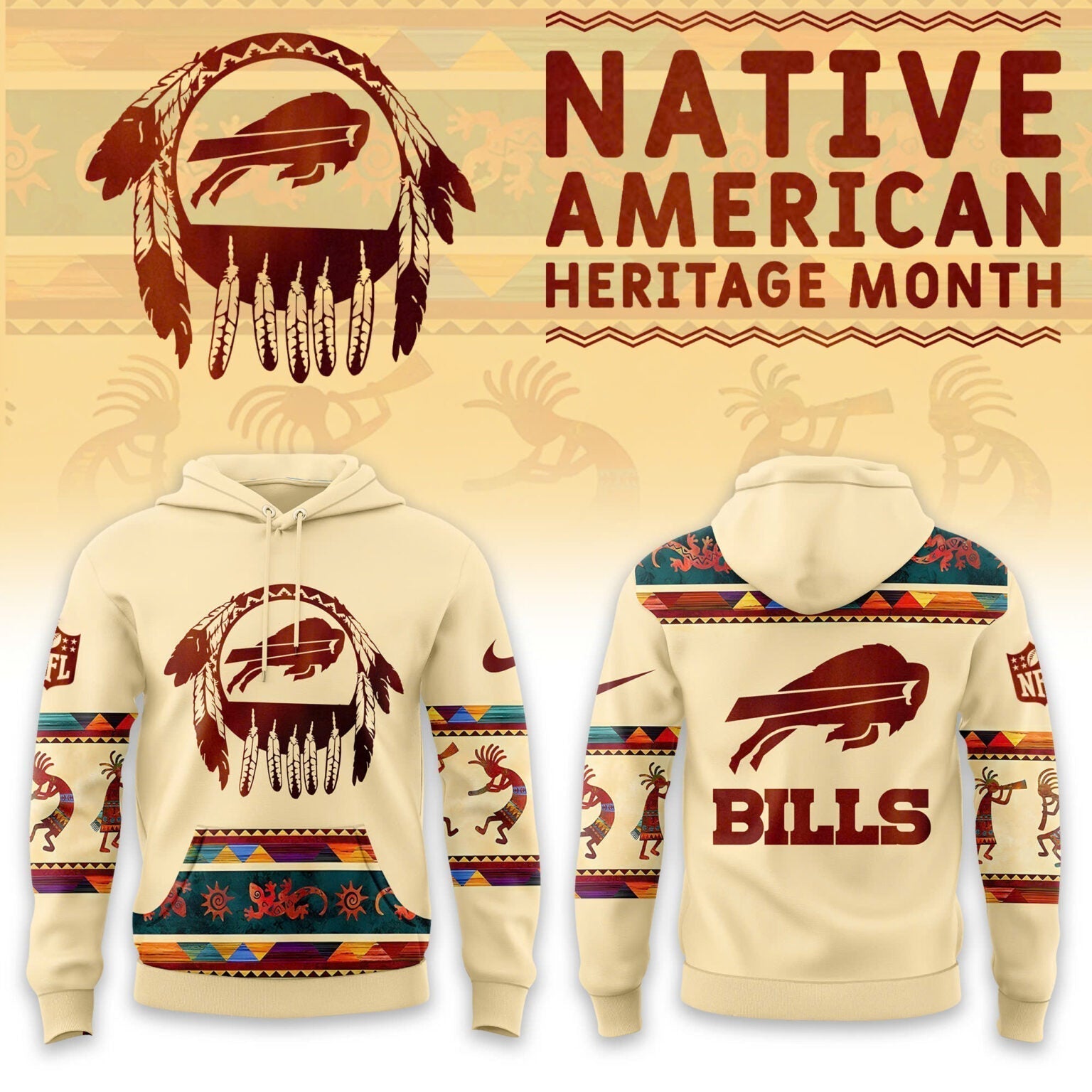 Buffalo Bills America Native Edition Hoodie