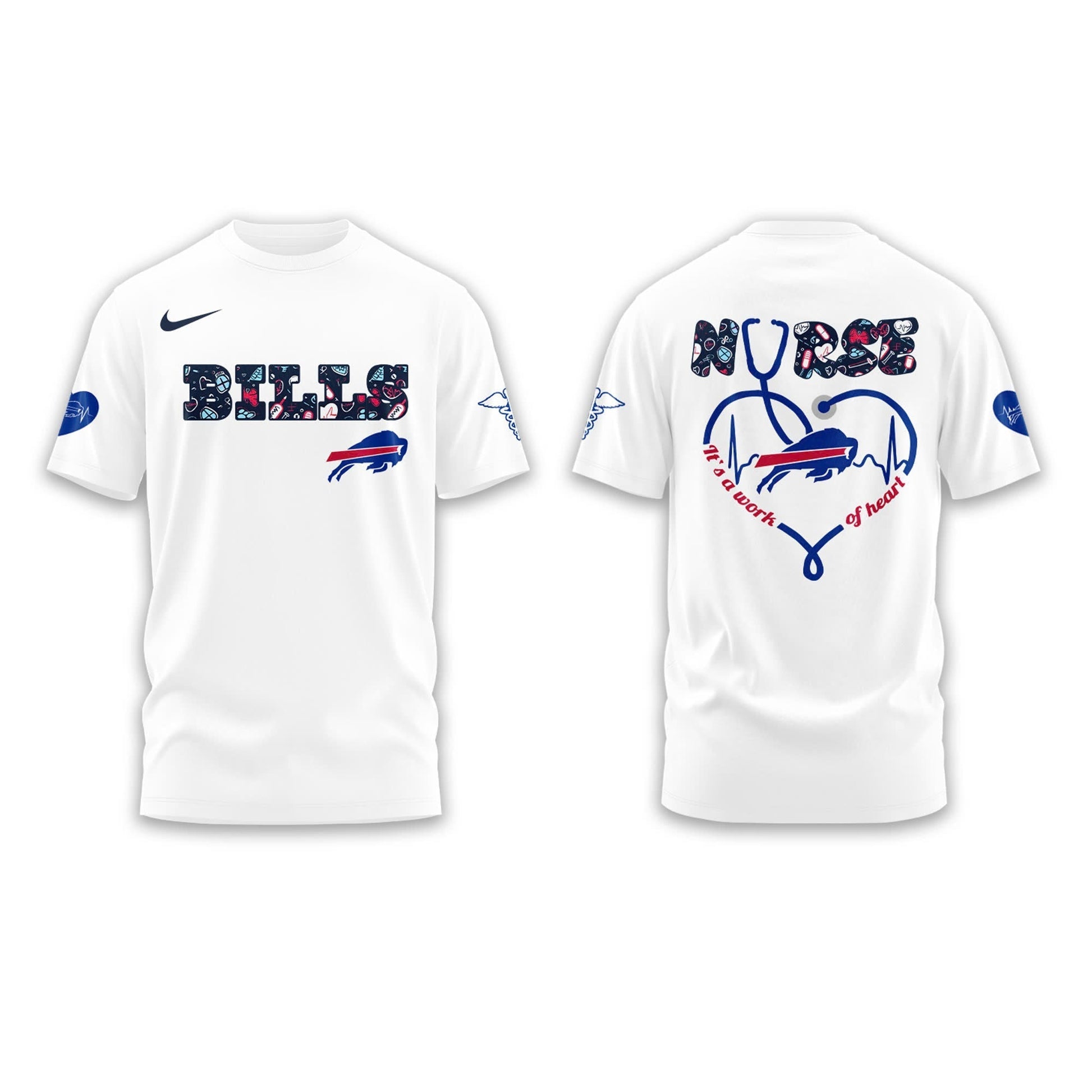 Buffalo Bills NURSES NIGHT Combo T-Shirt