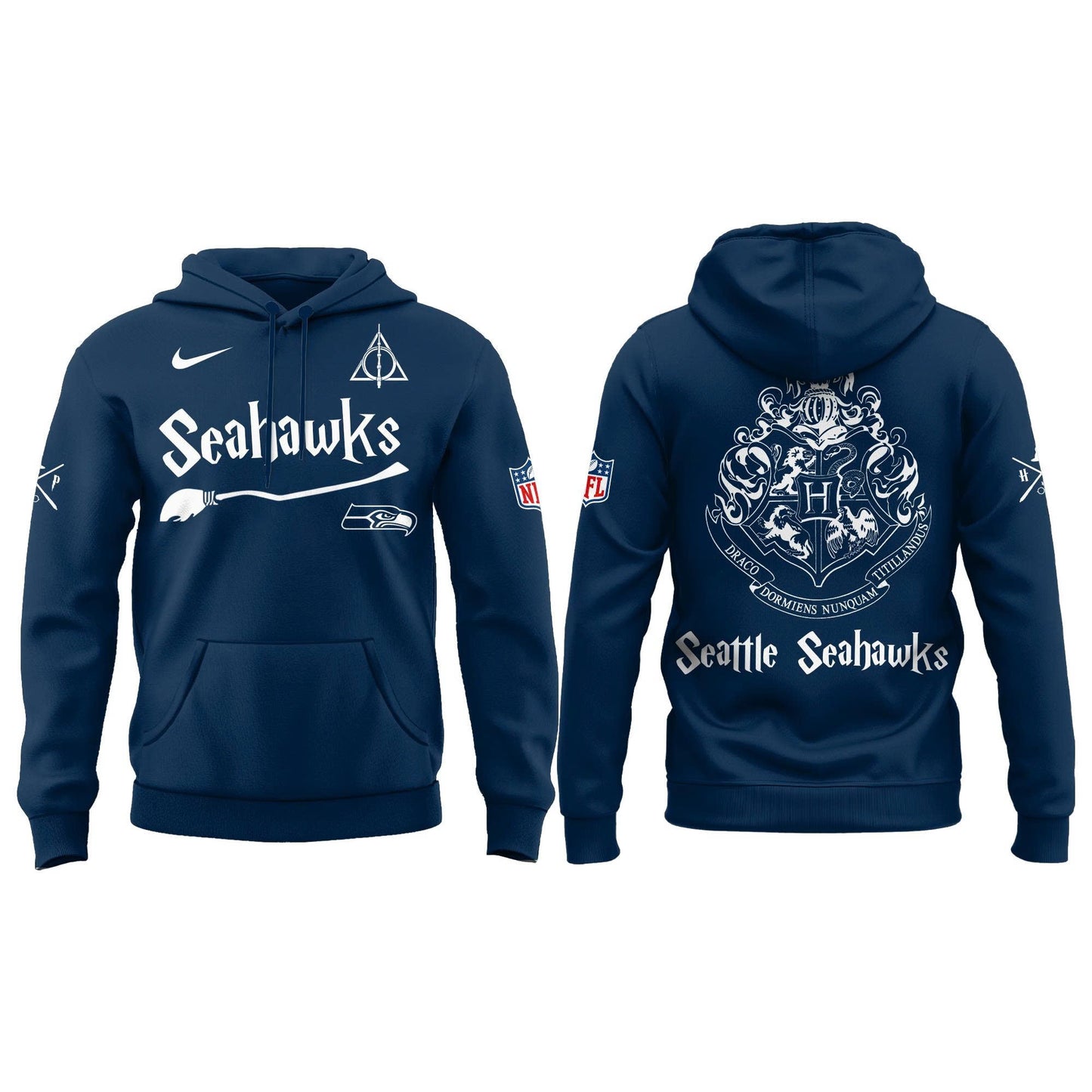 Seattle Seahawks Harry Potter 2025 Combo Hoodie