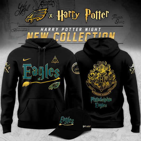Philadelphia Eagles x Harry Potter Limited Edition Hoodie – Black