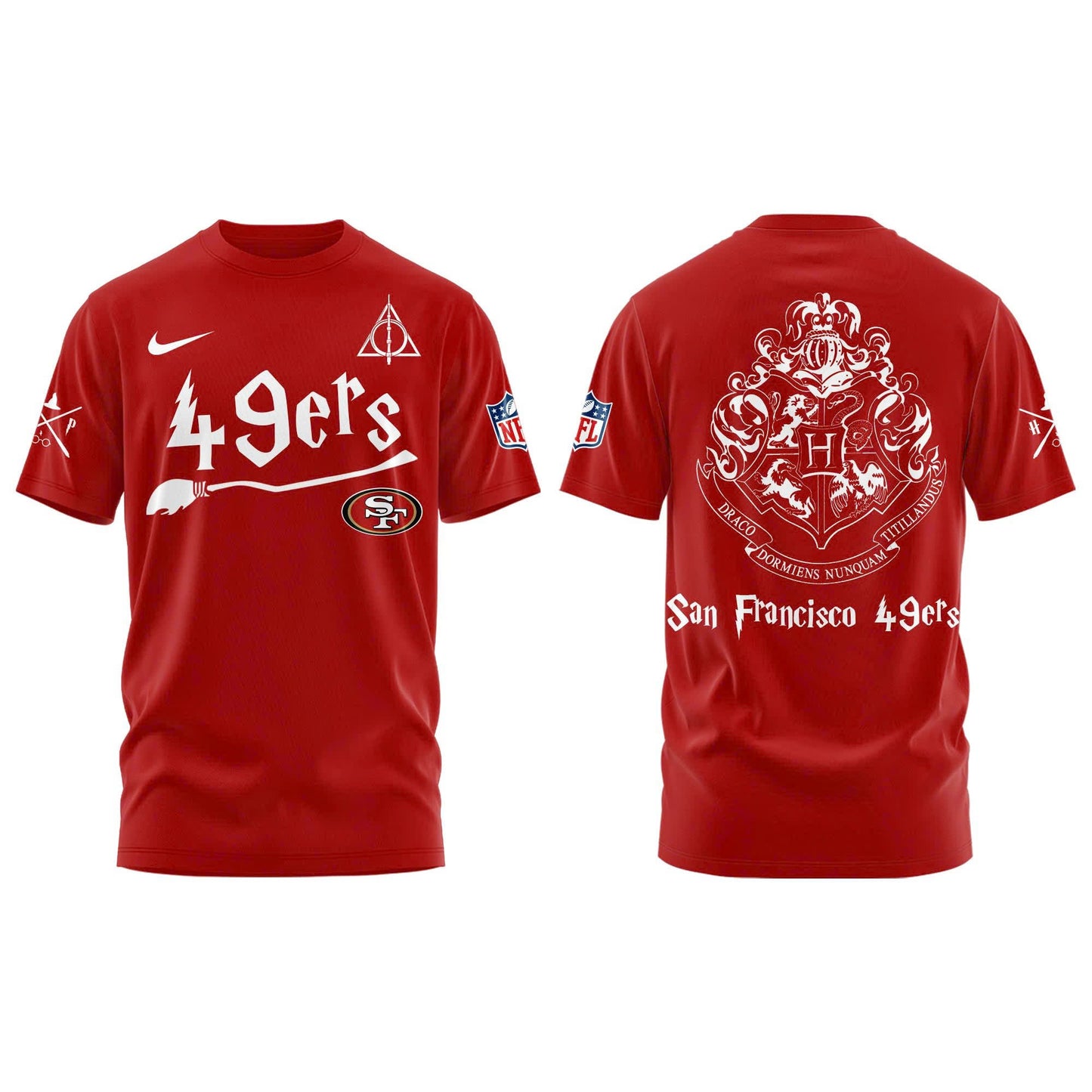 San Francisco 49ers Harry Potter 2025 Combo T-Shirt