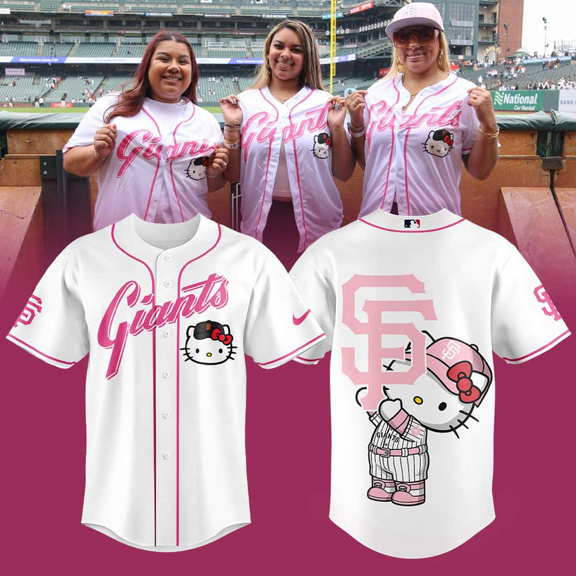 Limited Edition San Francisco Giants x Hello Kitty White Jersey
