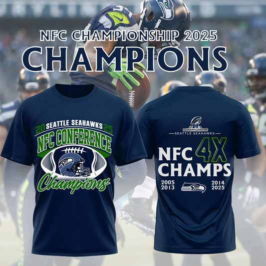 SSeahawks x 2025 NFC Conference Champions Tshirt V1