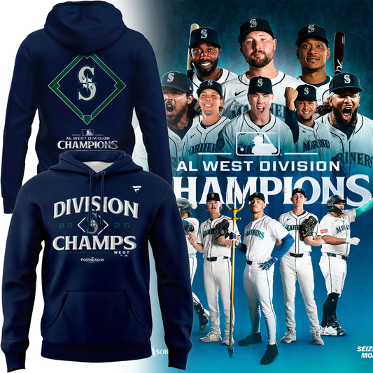 Seattle Mariners 2025 AL West Division Champions Limited Hoodie
