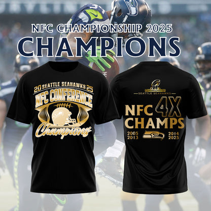 SSeahawks x 2025 NFC Conference Champions Tshirt V3
