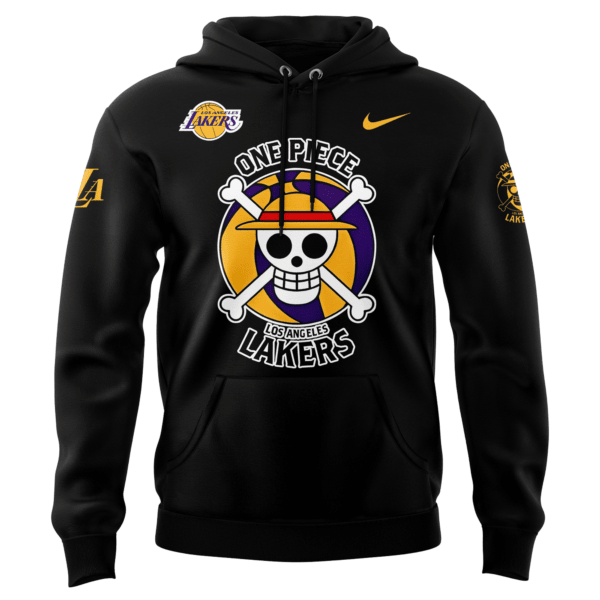 Los Angeles Lakers And One Piece Hoodie T-Shirt And Cap Gift For Fan
