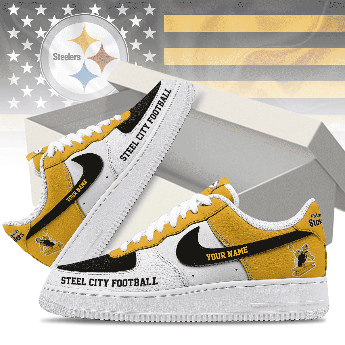 Pittsburgh Steelers | Premium AF1 Shoes Limited Edition NY