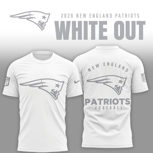 New England Patriots 2026 White Out Limited Edition Shirt