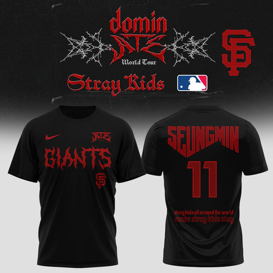 San Francisco Giants Baseball T-Shirt x Stray Kids – DominATE World Tour 2025