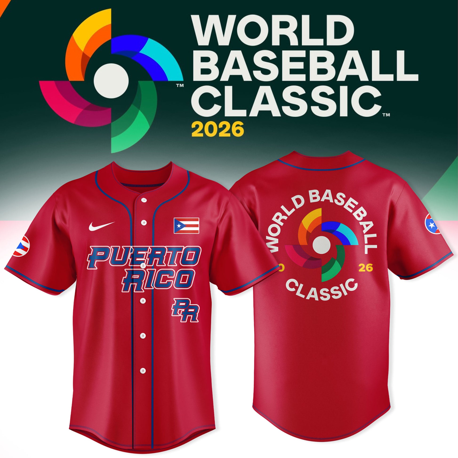 Puerto Rico Baseball  2026  World Baseball Classic Red