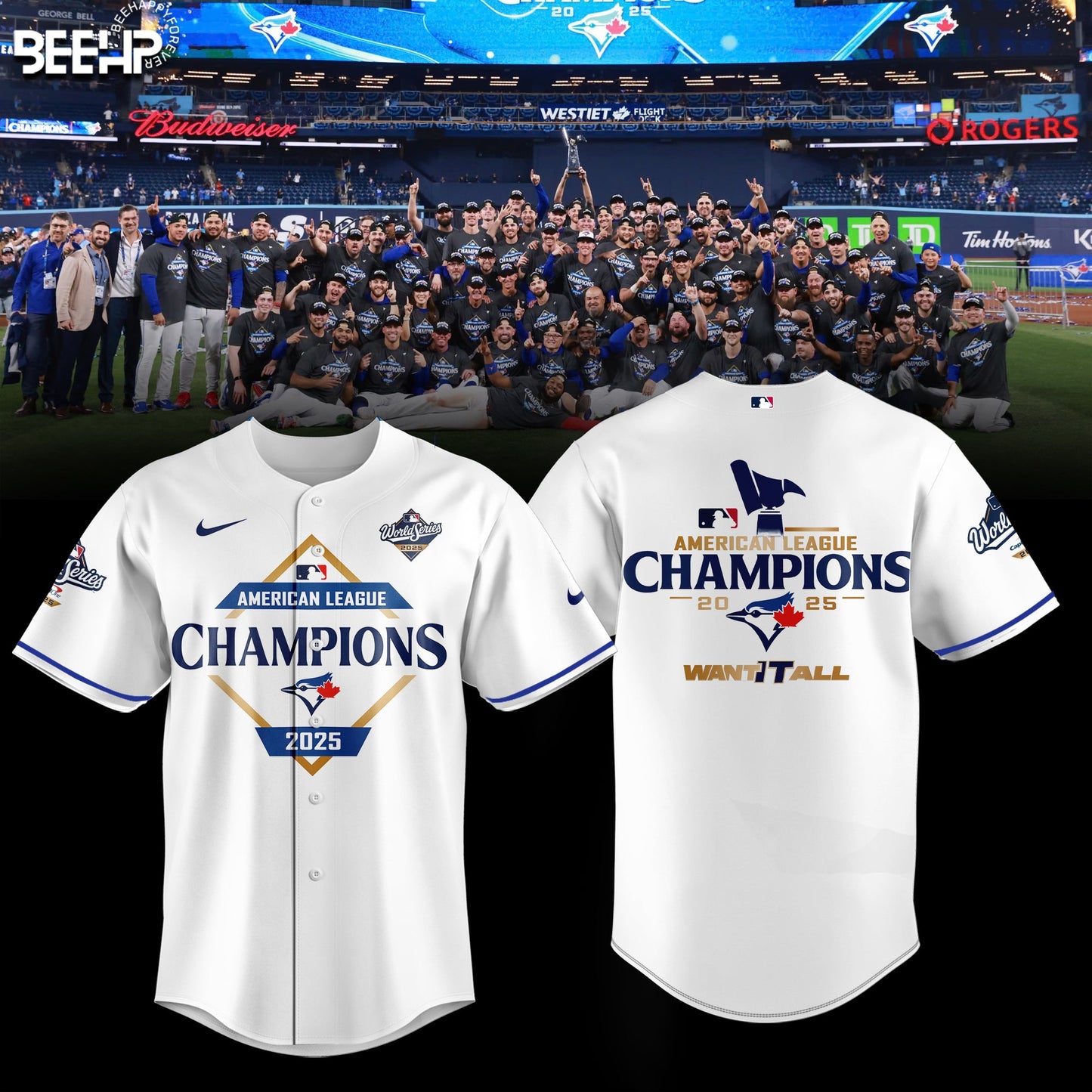 Toronto Blue Jay 2025 American League Champions Jersey