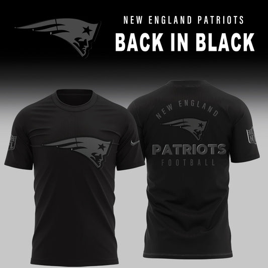 New England Patriots 2025 Back In Black Limited Edition Shirt