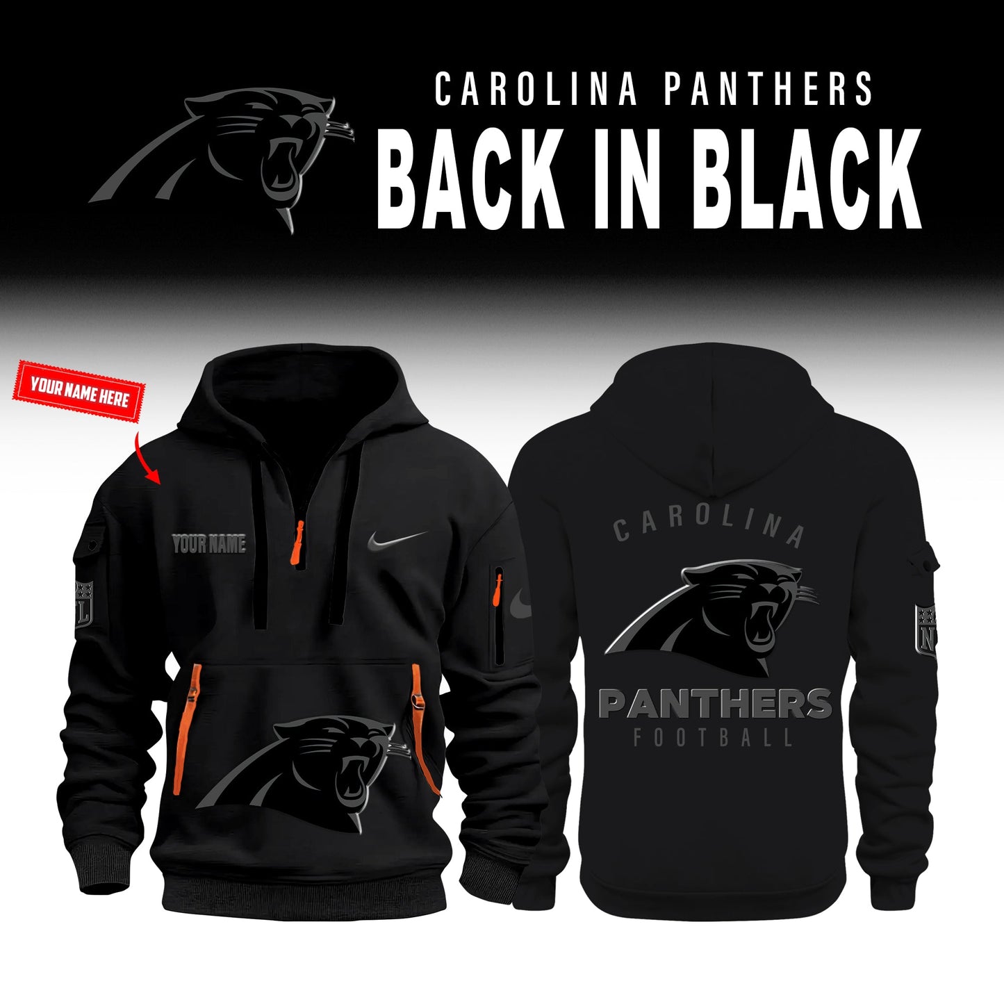 Carolina Panthers 2026 Back In Black Limited Edition New Jacket