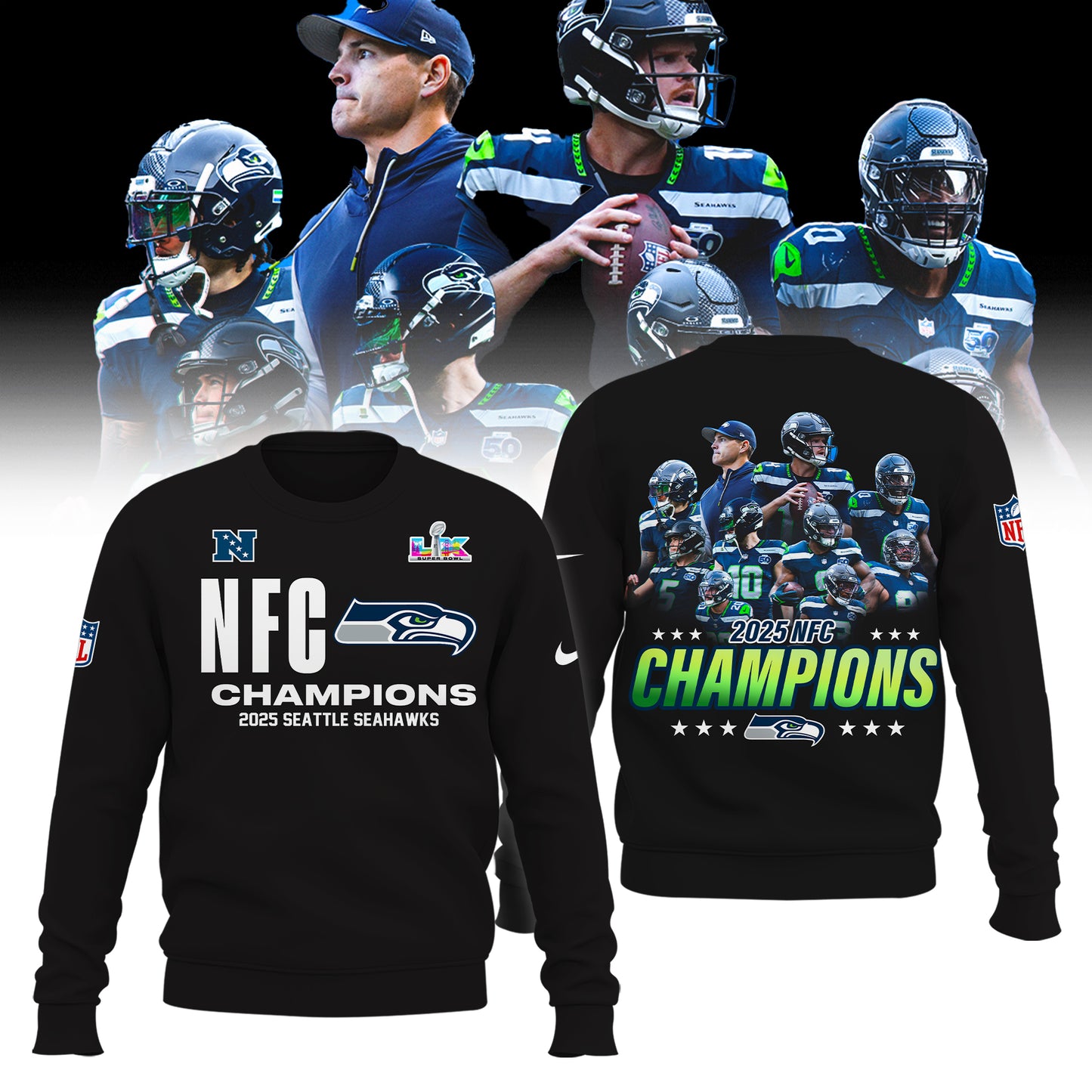 Seattle Seahawks NFC Champions Limited Edition Shirt V2