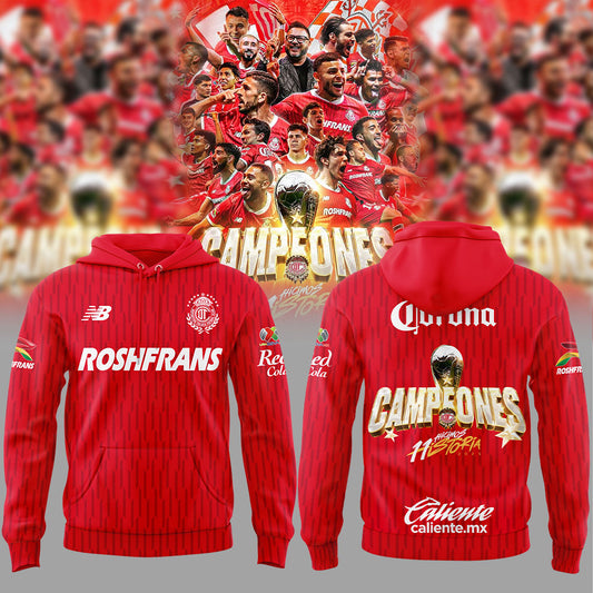 Toluca Campeón 2025 Liga MX Hoodie