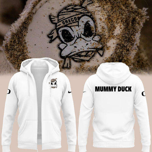 Special 2025 Mummy Duck Oregon Football Zip Hoodie