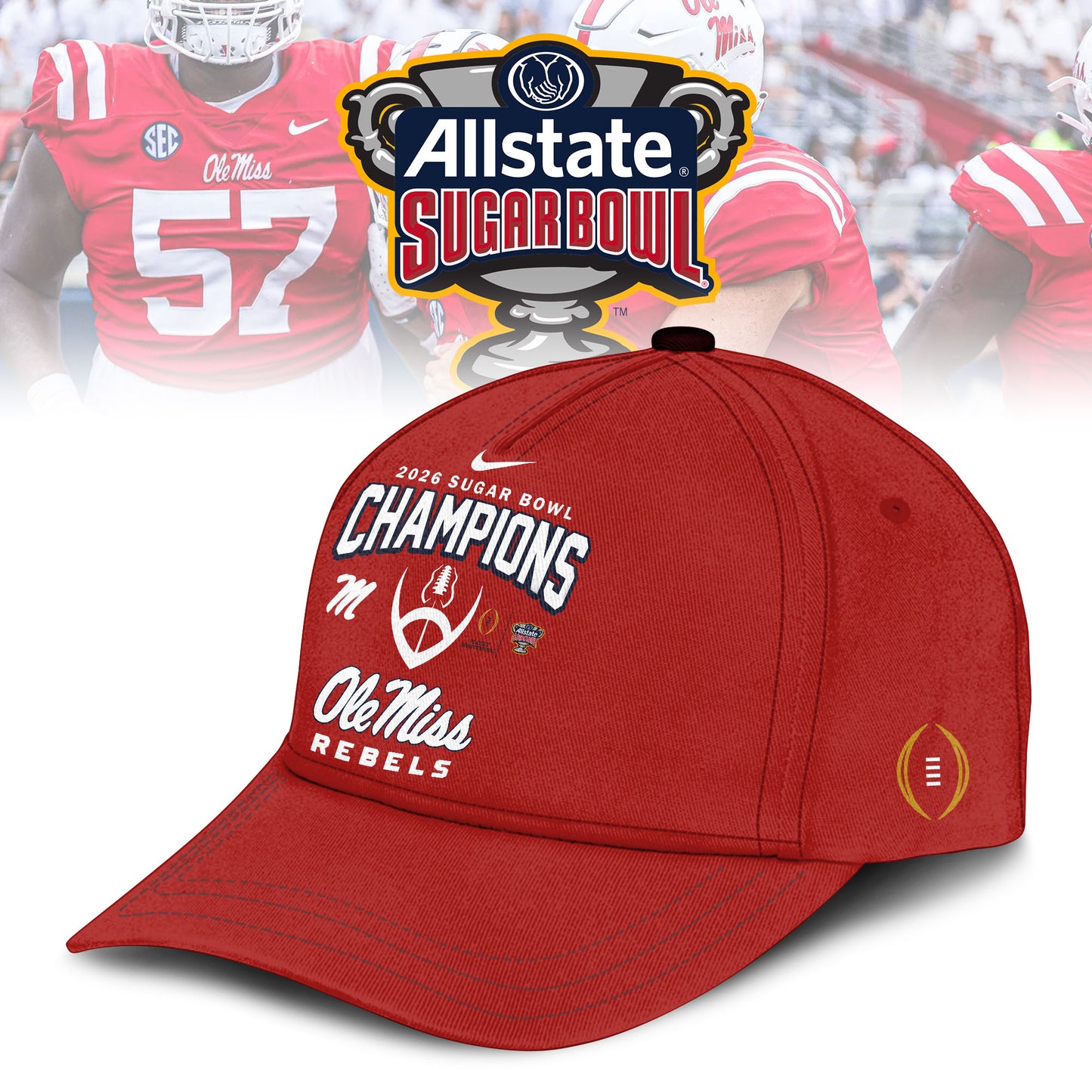 Ole Miss Rebels 2026 Football Sugar Bowl Champions Limited Edition Shirt