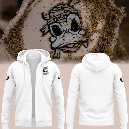 Special 2025 Mummy Duck Oregon Football Zip Hoodie