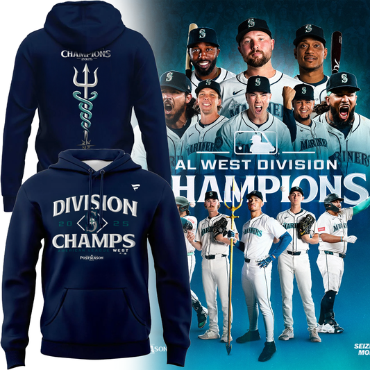 Seattle Mariners 2025 AL West Division Champions Limited Hoodie