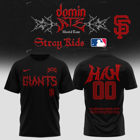 San Francisco Giants Baseball T-Shirt x Stray Kids – DominATE World Tour 2025