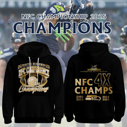 SSeahawks x 2025 NFC Conference Champions Hoodie V3