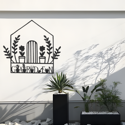 Metal Garden Sign,Garden Wall Art,Yard Decor,Greenhouse Sign,Garden Decor,Outdoor Decor,Garden Wall Hanger,Garden Gate Sign