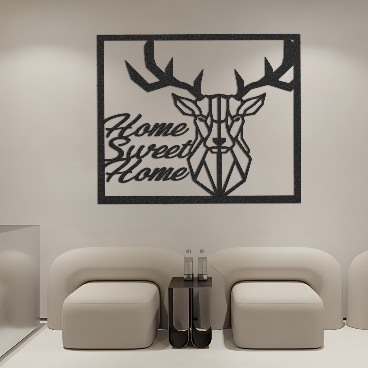 Home Sweet Home Metal Wall Art / Metal Wall Decor / Home Sweet Home Deer Home Decor / Metal Wall Art / Deer Wall Art / Metal Home Decor