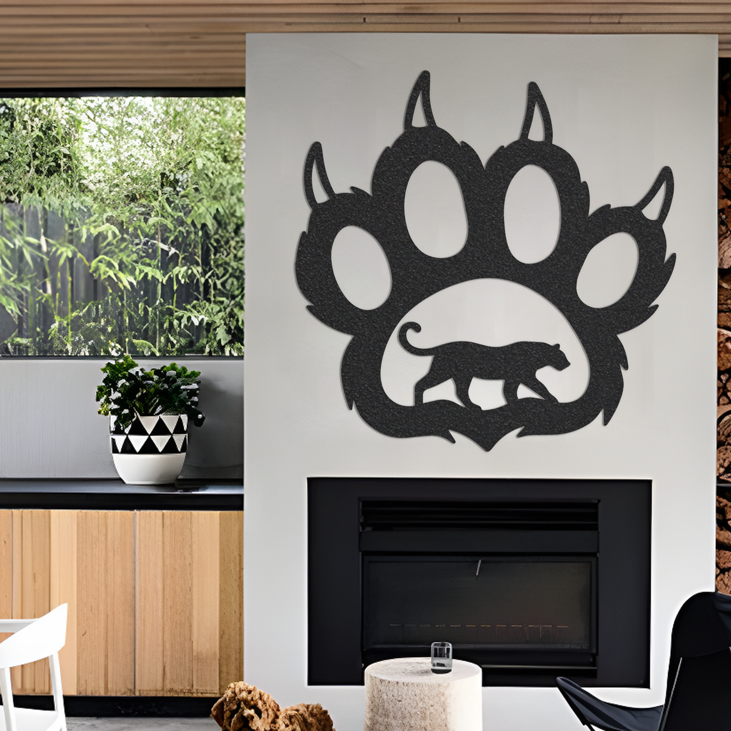 Jaguar Metal Home Decor / Jaguar Wall Art / Jaguar Paw Metal Wall Art / Metal Wall Art / Jaguar Wall Art / Metal Wall Decor