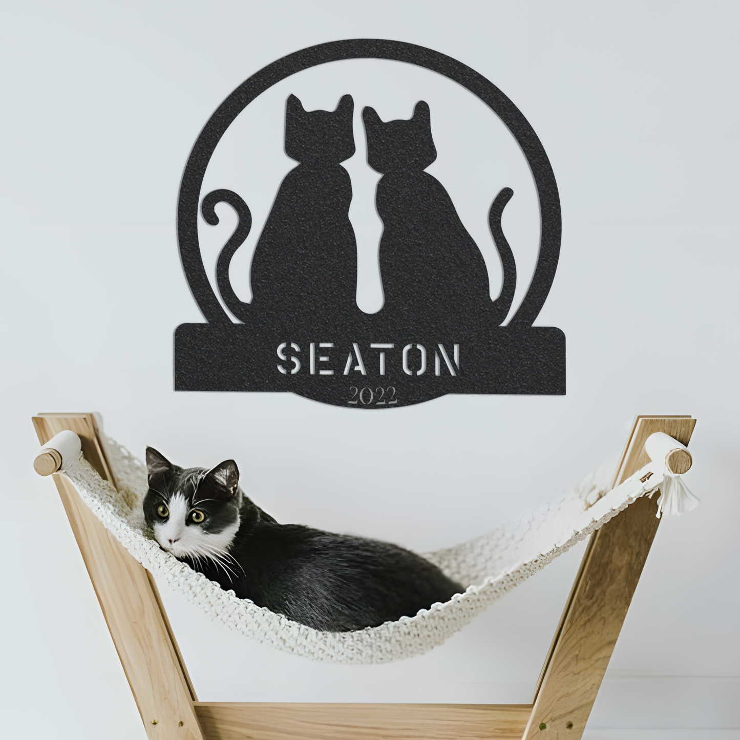 Metal Cat Lover Sign, Cat Lover Sign, Metal Pet Lover Sign, Home Decor Sign, Metal Wall Art, Housewarming Gift Idea, Outdoor Sign