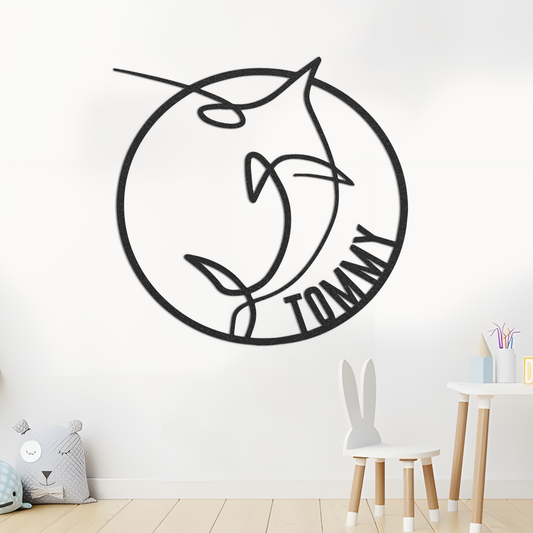 Metal Name Sign, Marlin Metal Sign, Metal Name Sign, Family Name Sign, Metal Family Sign, Metal Gift, Home Decor, Custom Name Sign
