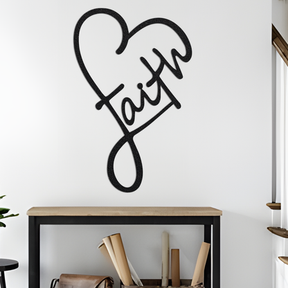 Faith Metal Wall Art / Faith Wall Decor / Metal Wall Decor / Home Decor / Faith Home Decor / Metal Wall Art Words / 04