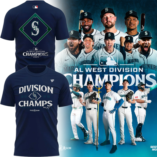 Seattle Mariners 2025 AL West Division Champions Limited Shirt