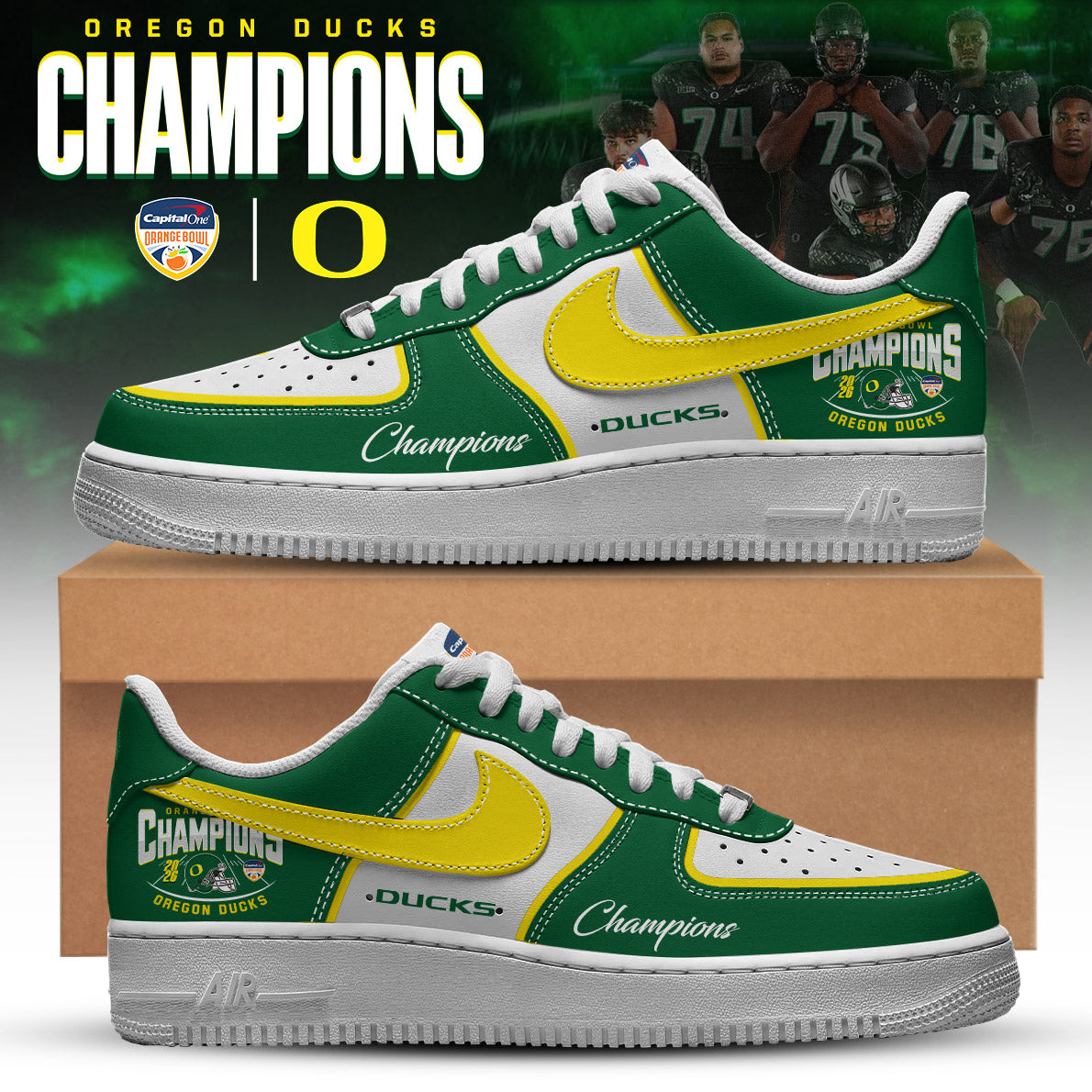 Oregon Ducks – Orange Bowl Champions AF1