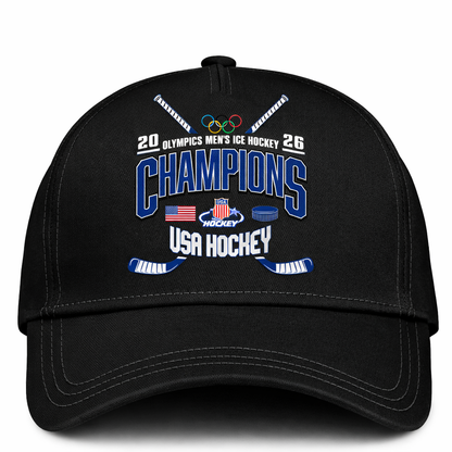 , Team USA 2026 Olympic Men’s Ice Hockey Champions Sweatshirt Limited Edition Black