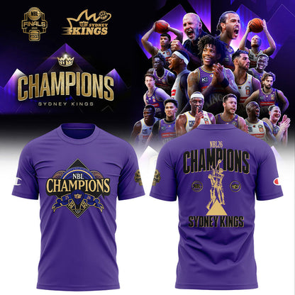 Sydney Kings 2026 NBL Championship Shirt Purple