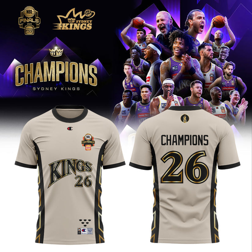 Sydney Kings 2026 NBL Championship Shirt Purple