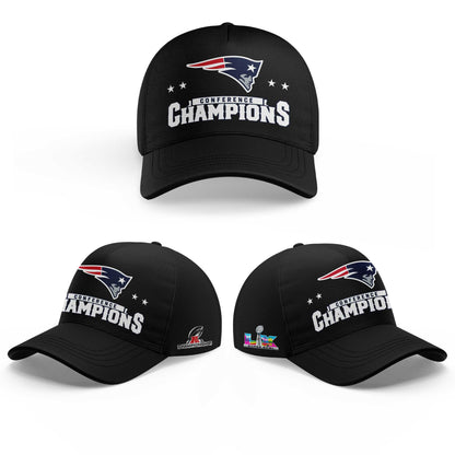 NE Patriots 2025 AFC Champions Gray Shirt